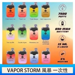 Vapor Storm風暴電子煙7500口（5%）一次性